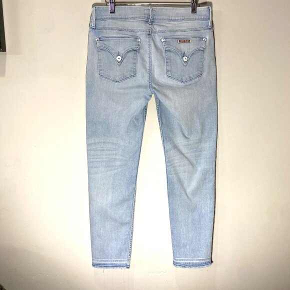 Hudson | Collin Mid Rise Skinny Jean cropped Back Flap Pockets | Size 30 Women's - Picture 5 of 12
